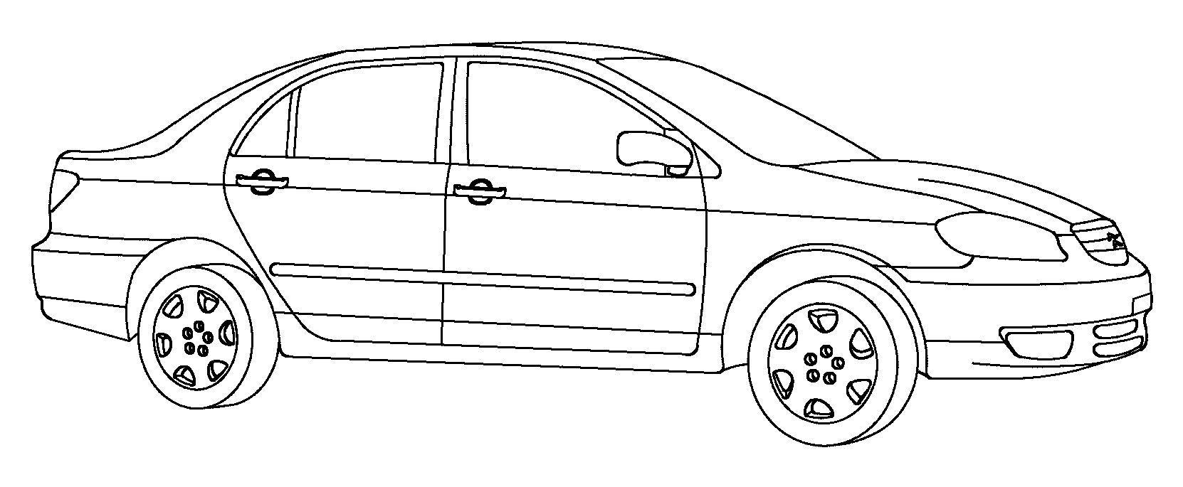 Toyota, Corolla 3/4 Rain Channel