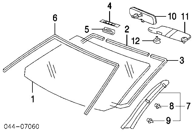 Toyota, Corolla 3/4 Rain Channel